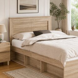 Sonoma Oak Brown Modern Headboard 135cm for Bedrooms