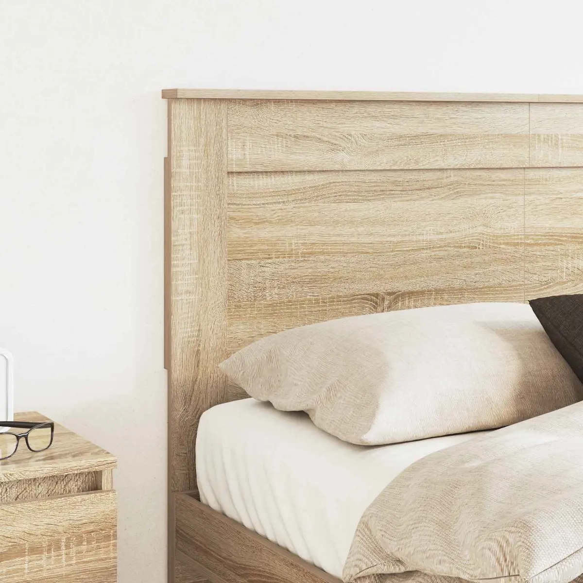Headboard Engineered Wood 135cm Brown Sonoma Oak Modern