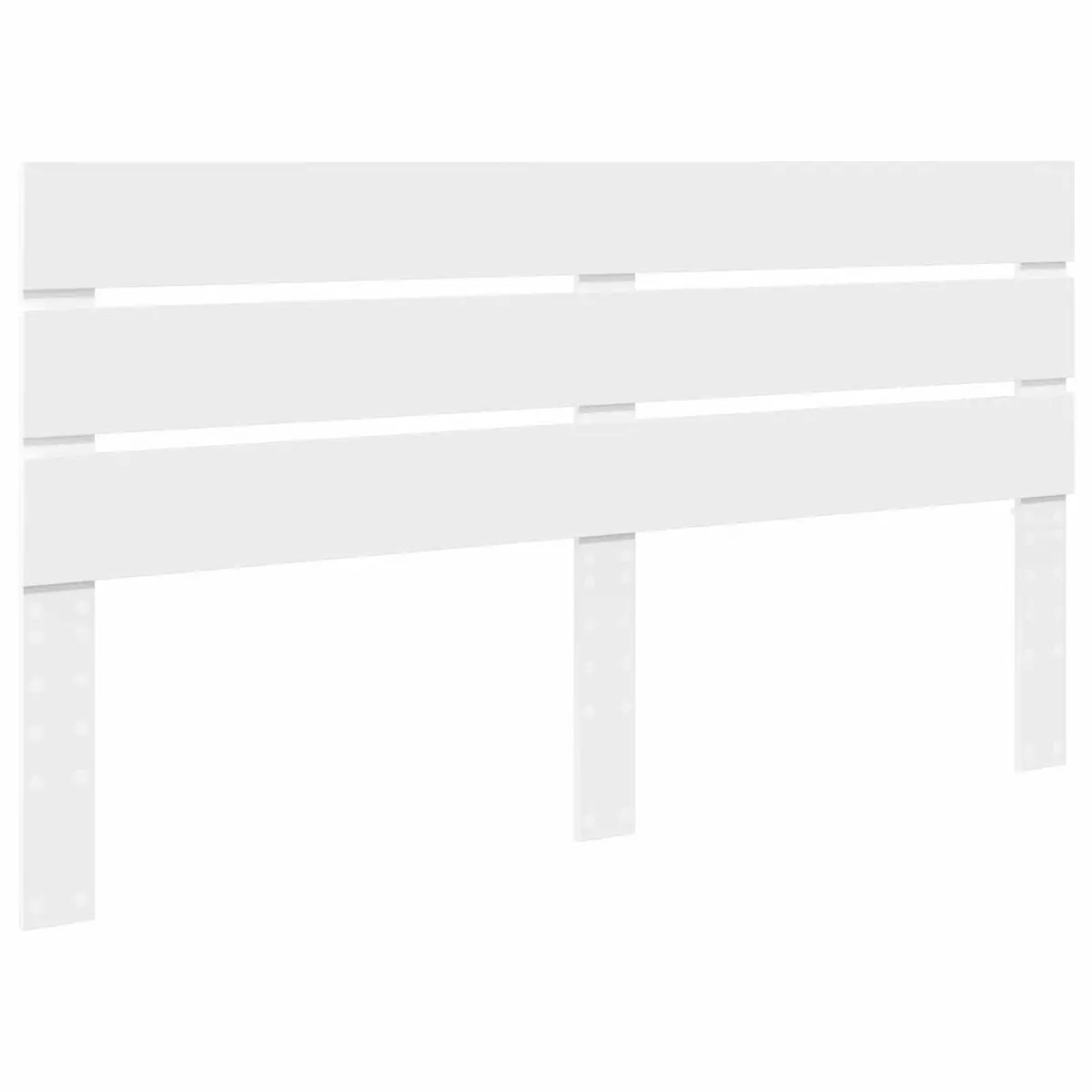 White Engineered Wood Headboard for Modern Bedrooms