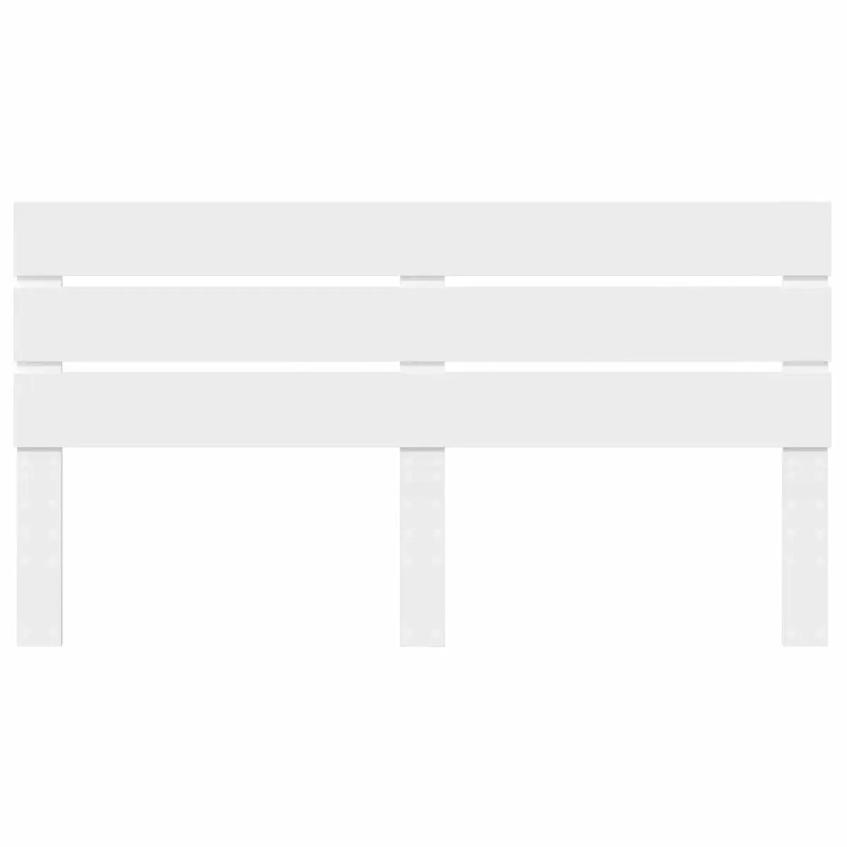 White Engineered Wood Headboard for Modern Bedrooms