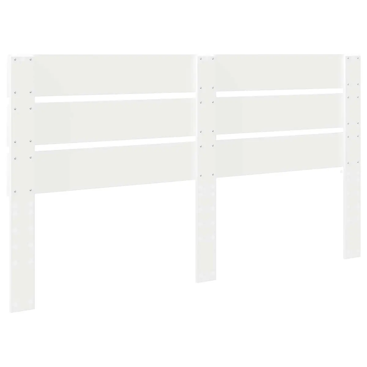 White Engineered Wood Headboard for Modern Bedrooms