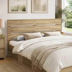 Durable Brown Engineered Wood Headboard 100 cm