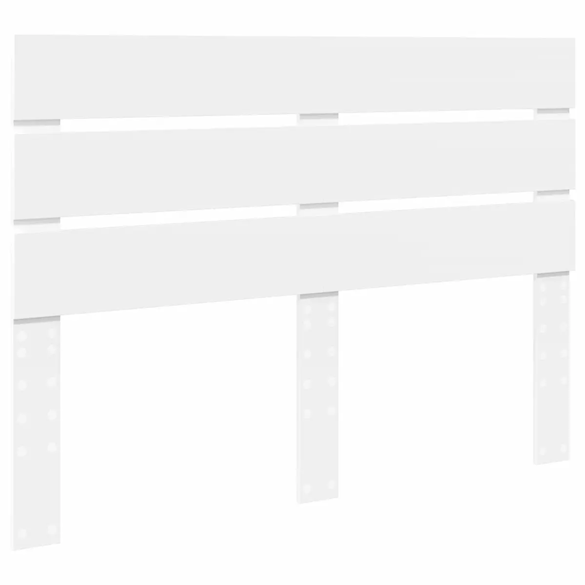 White Engineered Wood Headboard for Modern Bedrooms