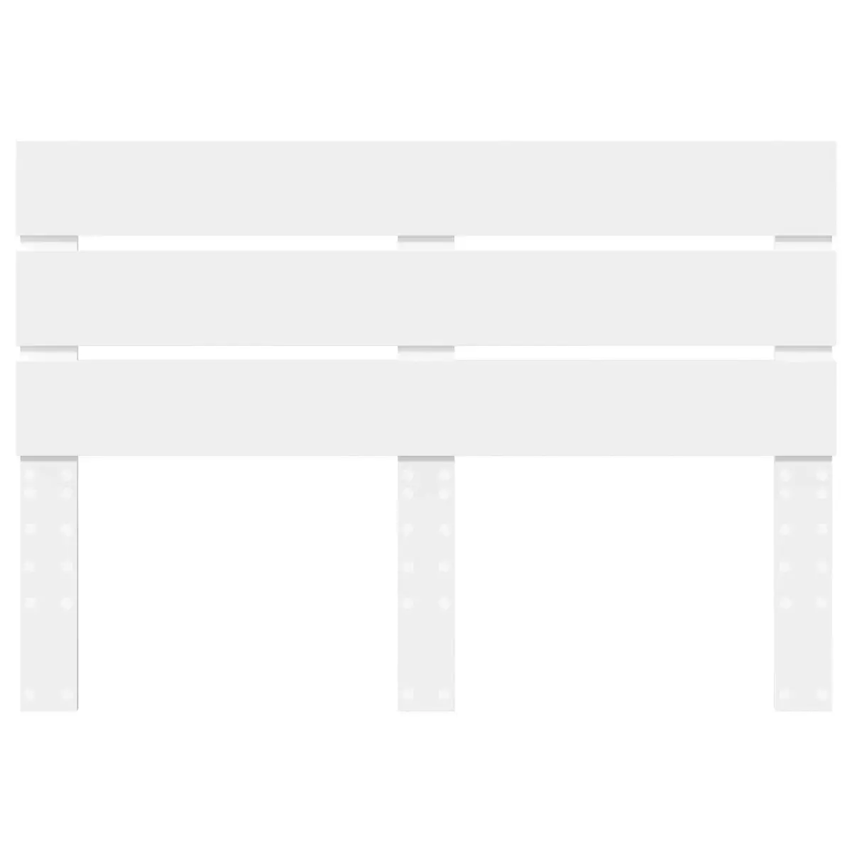 White Engineered Wood Headboard for Modern Bedrooms