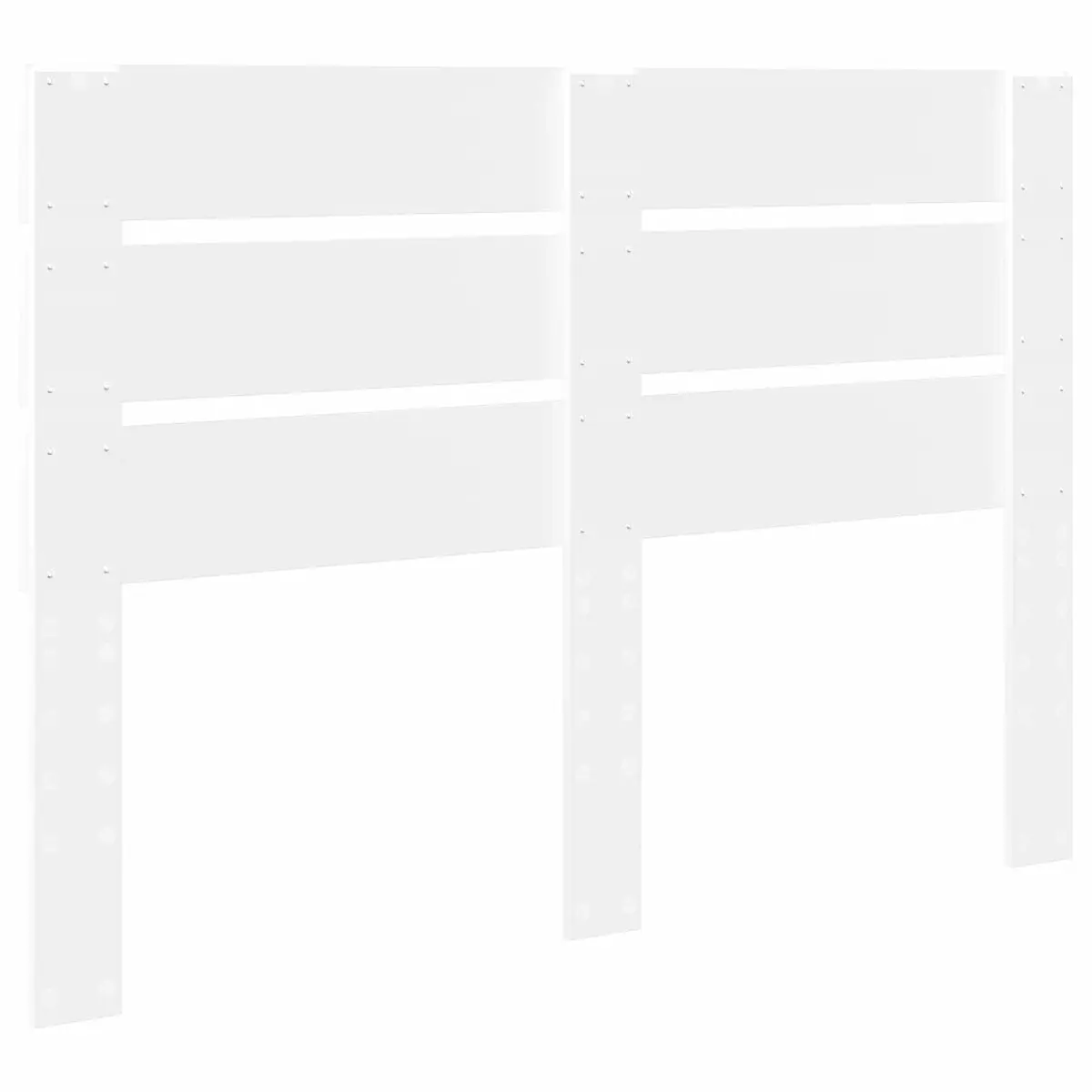 White Engineered Wood Headboard for Modern Bedrooms