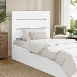 Sleek White Engineered Wood Headboard for Modern Bedrooms