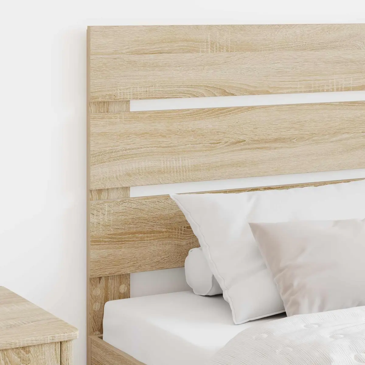 Rectangular Modern Headboard in Brown Sonoma Oak