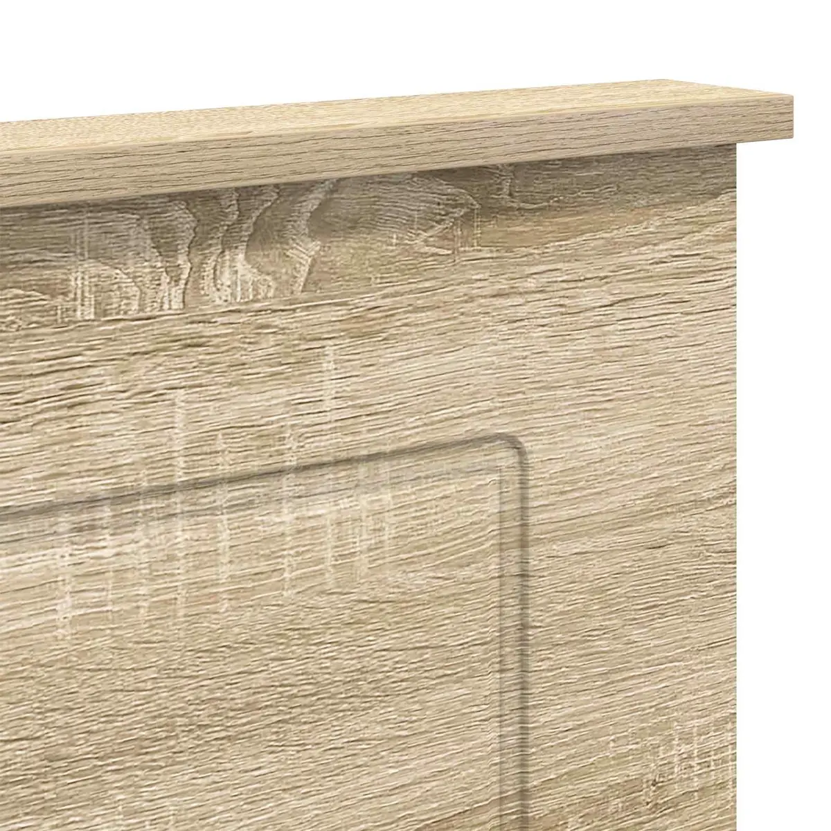Sonoma Oak Wall-Mounted Adjustable Height Headboard 100 cm