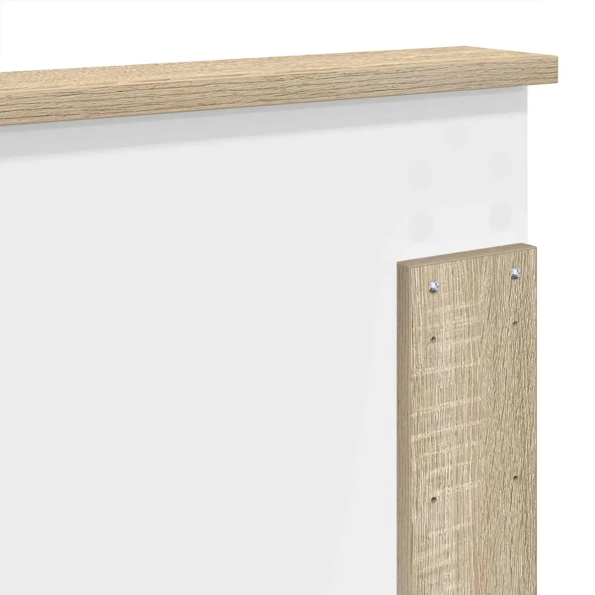 Sonoma Oak Wall-Mounted Adjustable Height Headboard 100 cm