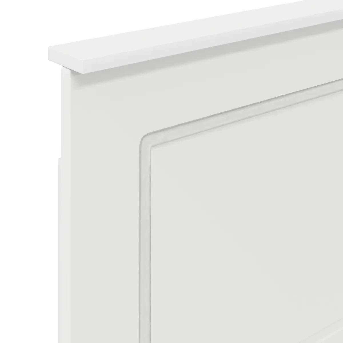 Headboard White 100 cm Modern Wall-Mounted Bedroom Adjustable Height Engineered