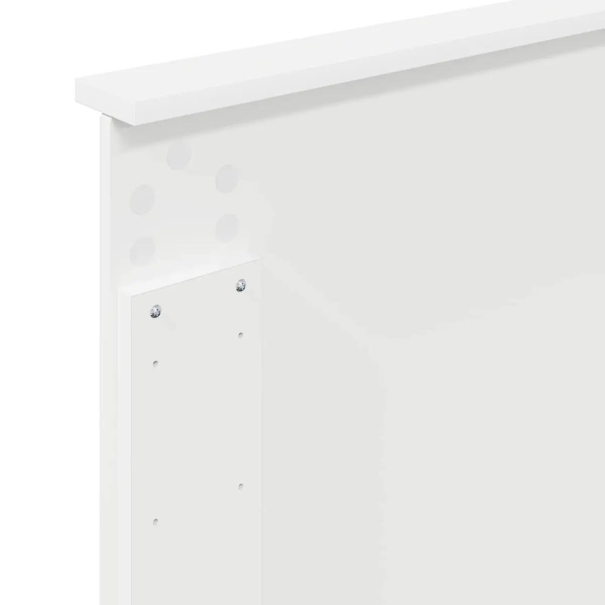 Headboard White 100 cm Modern Wall-Mounted Bedroom Adjustable Height Engineered