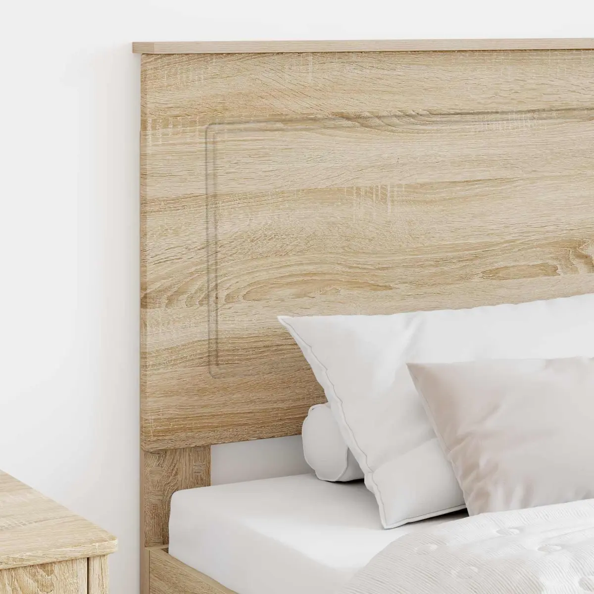 Sonoma Oak Wall-Mounted Headboard with Adjustable Height
