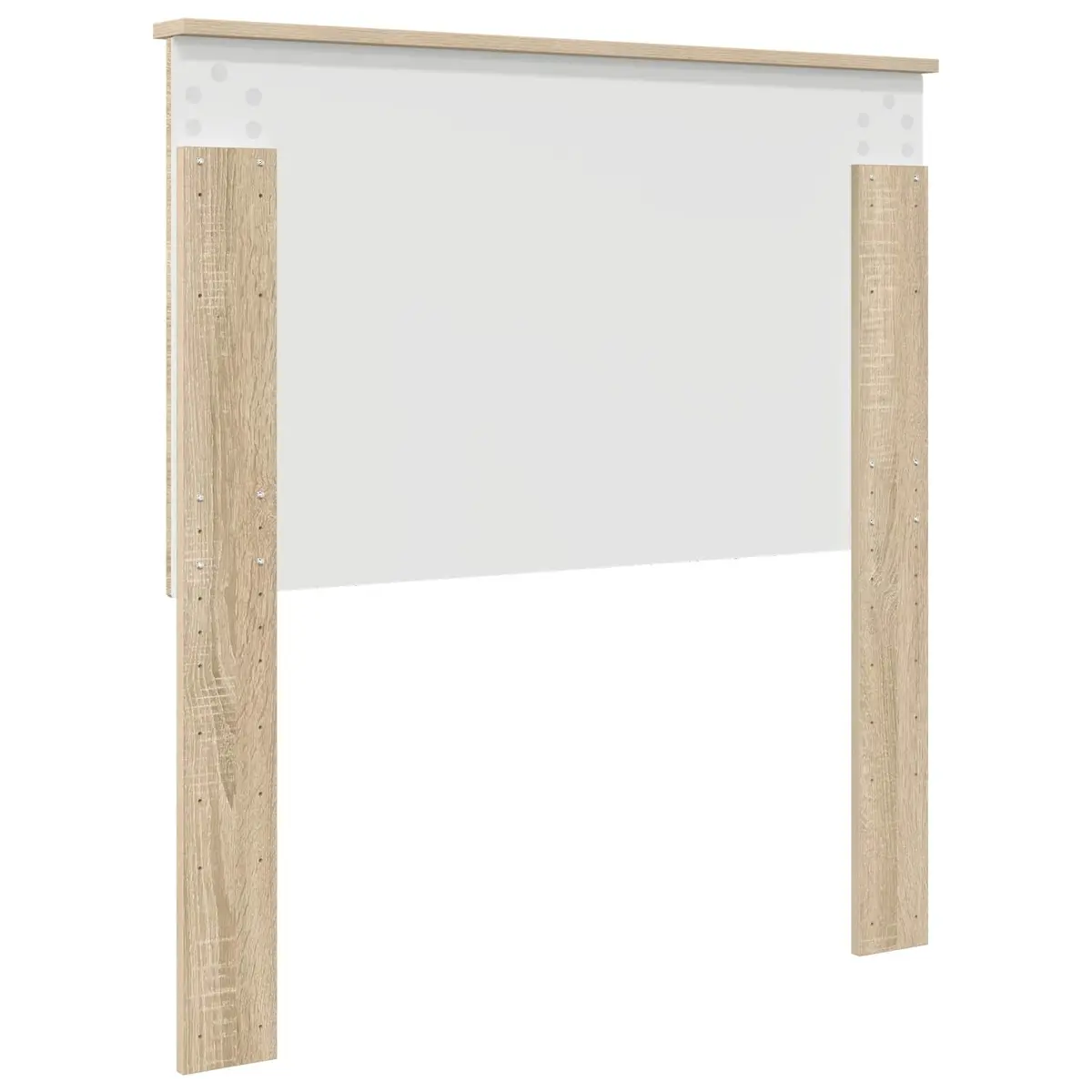 Sonoma Oak Wall-Mounted Headboard with Adjustable Height