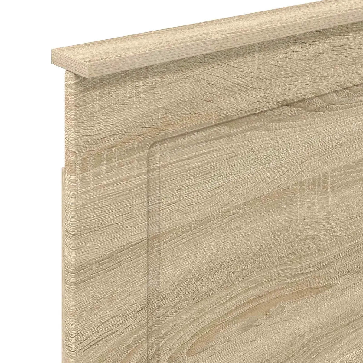 Sonoma Oak Wall-Mounted Headboard with Adjustable Height