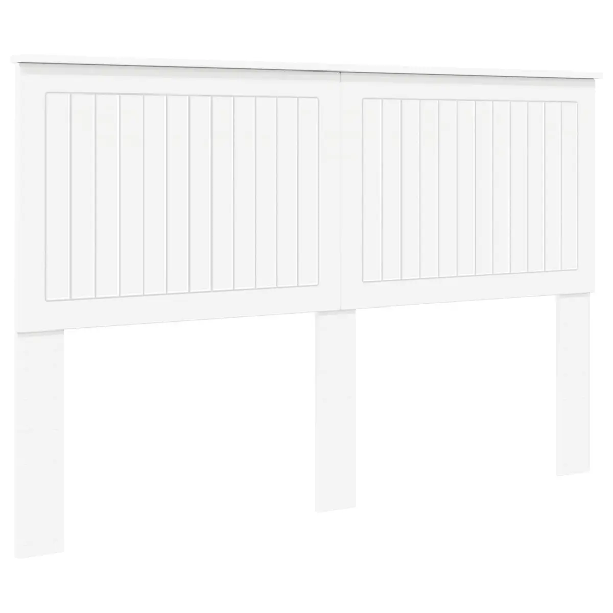 Headboard Engineered Wood 150cm White Contemporary Minimalist