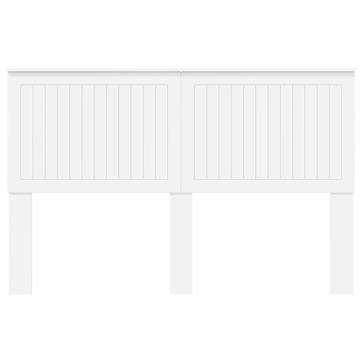 Headboard Engineered Wood 150cm White Contemporary Minimalist