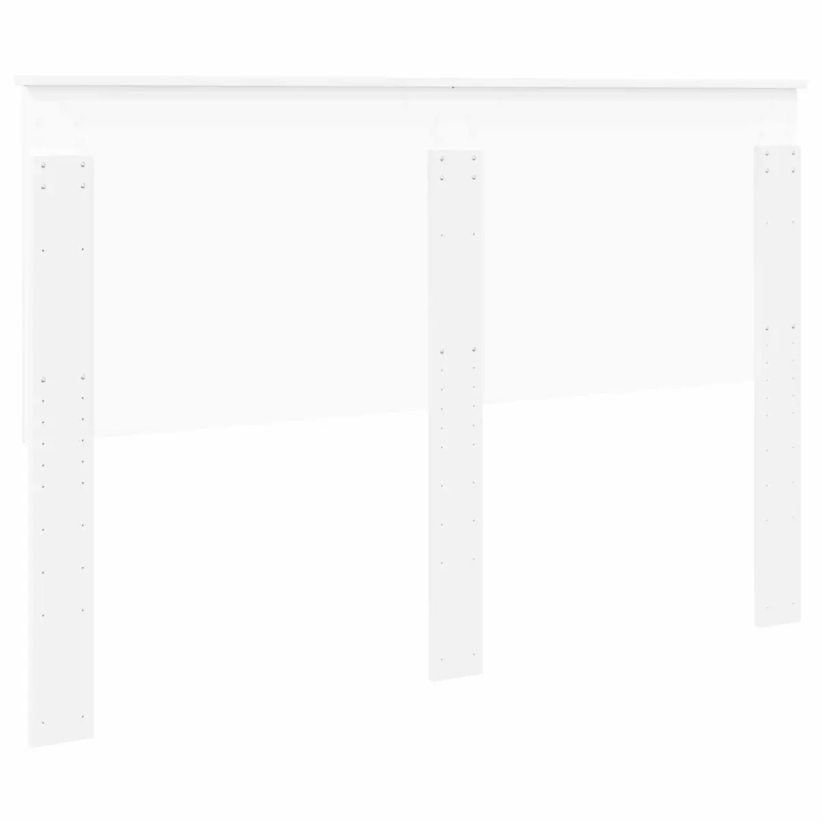 Headboard Engineered Wood 150cm White Contemporary Minimalist