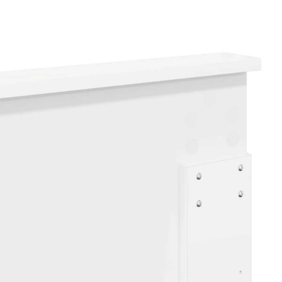 Headboard Engineered Wood 150cm White Contemporary Minimalist