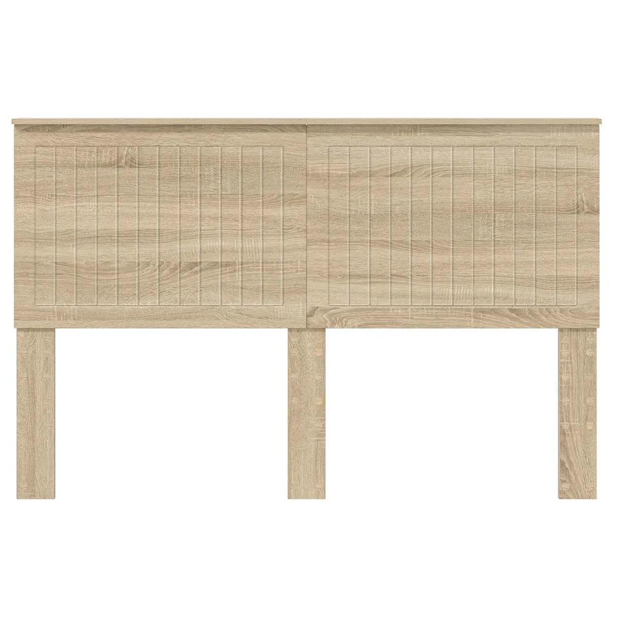 Brown Engineered Wood Headboard 150 cm