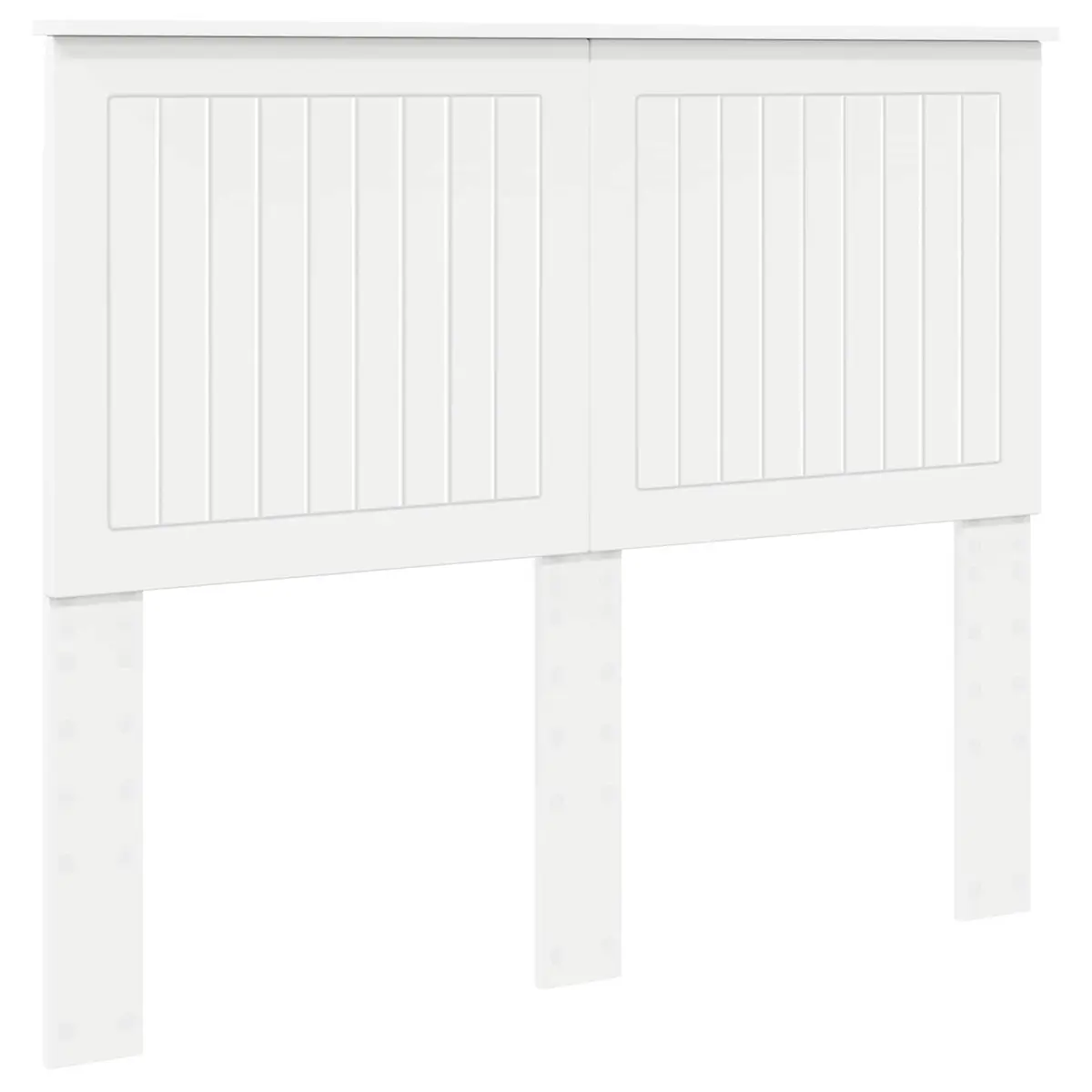 White Engineered Wood Headboard for Modern Bedrooms