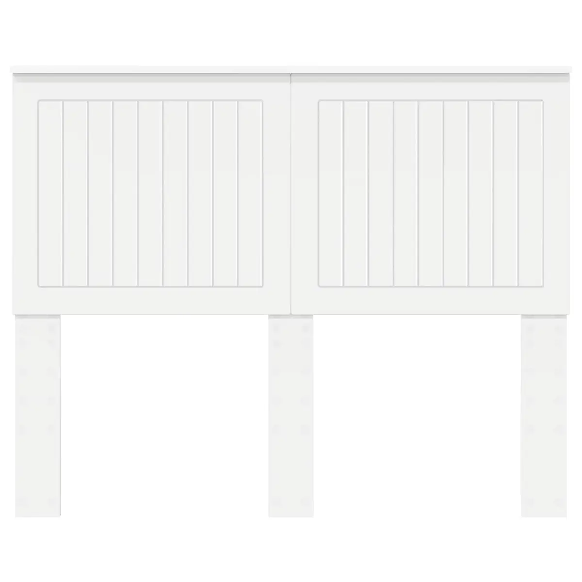 White Engineered Wood Headboard for Modern Bedrooms