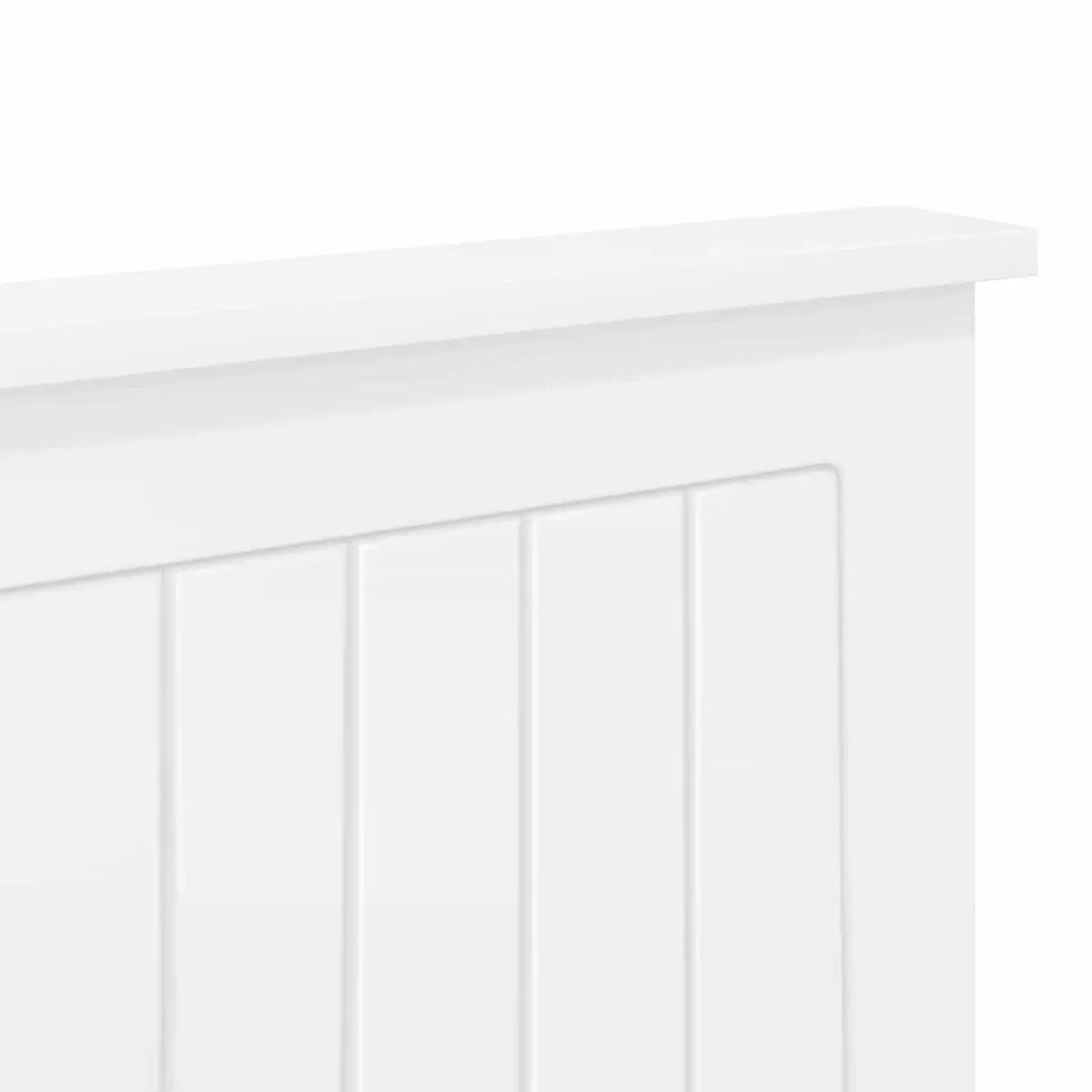 White Engineered Wood Headboard for Modern Bedrooms