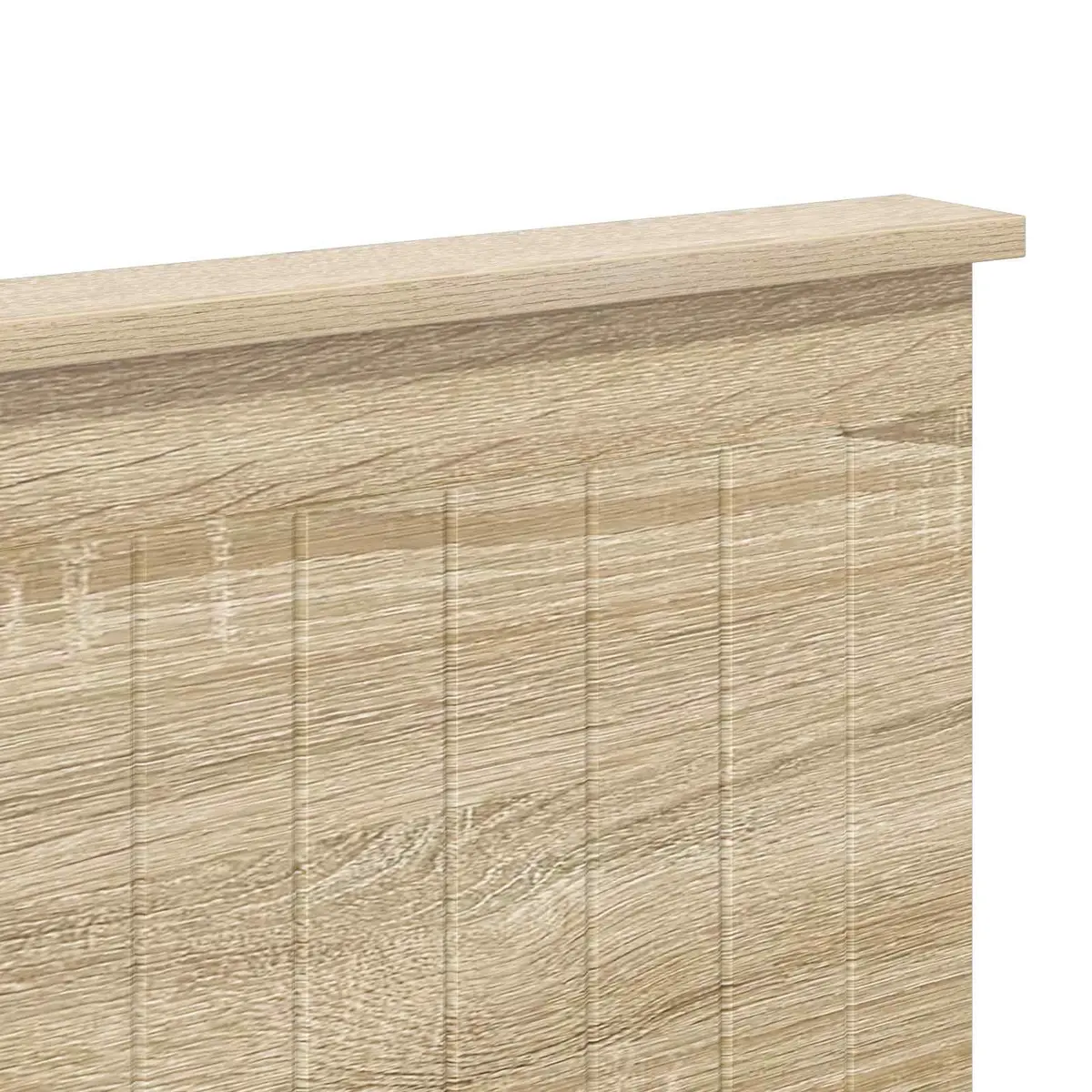 Headboard 135 cm Modern Bedroom Furniture Engineered Wood Brown Minimalist