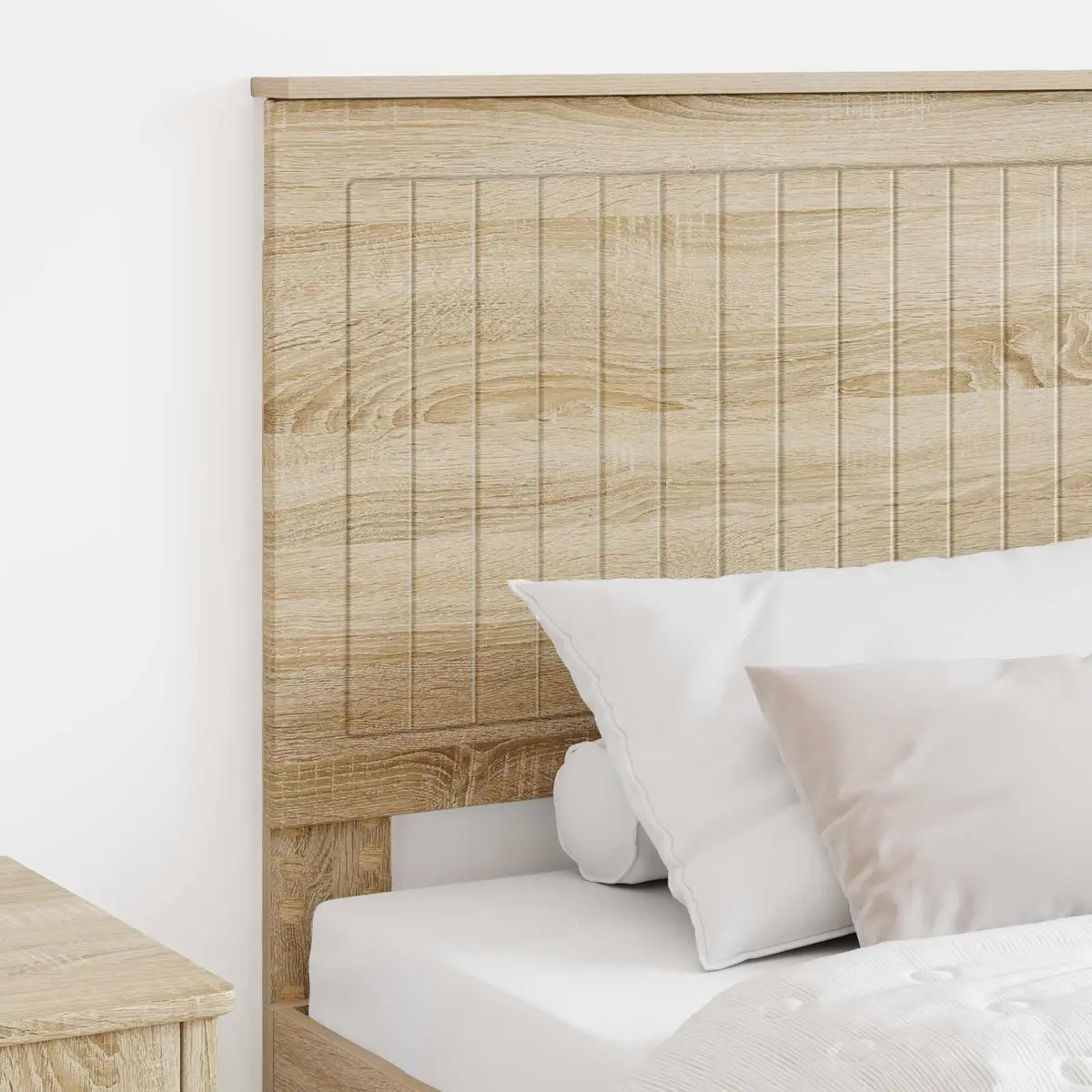 Engineered Wood 90cm Modern Headboard in Brown