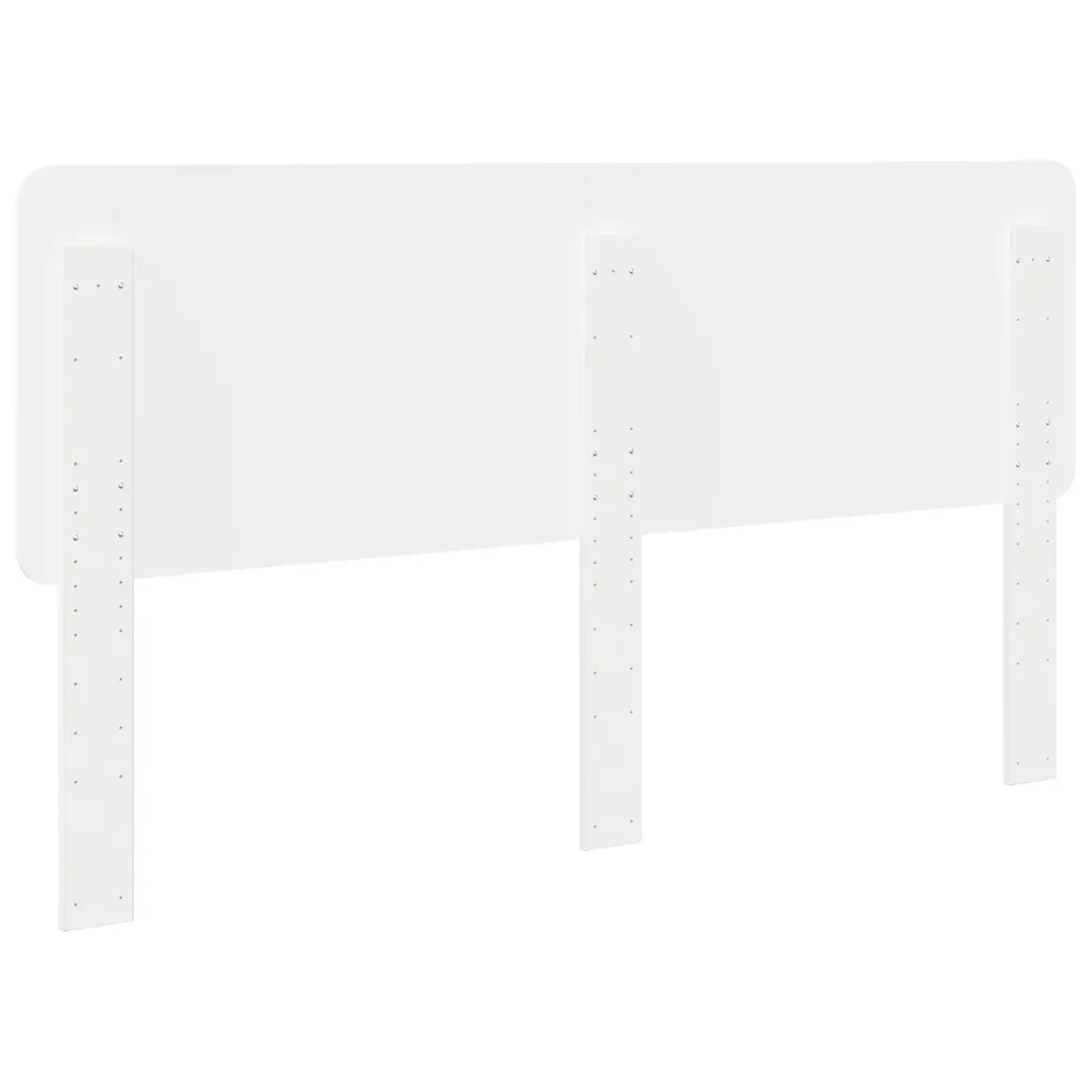 White Headboard with Engineered Wood Construction