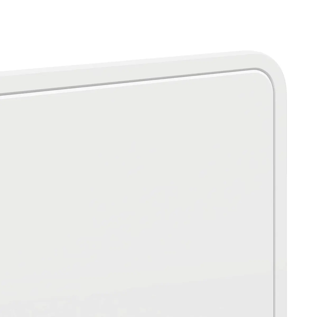 White Headboard with Engineered Wood Construction