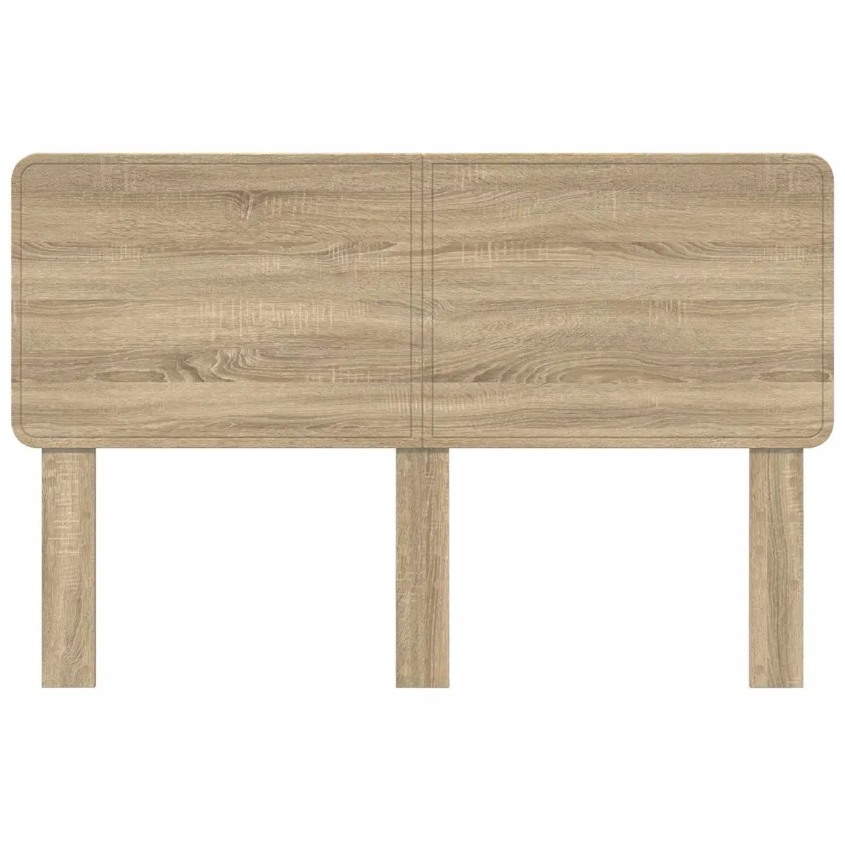 Brown Engineered Wood Headboard in Sonoma Oak