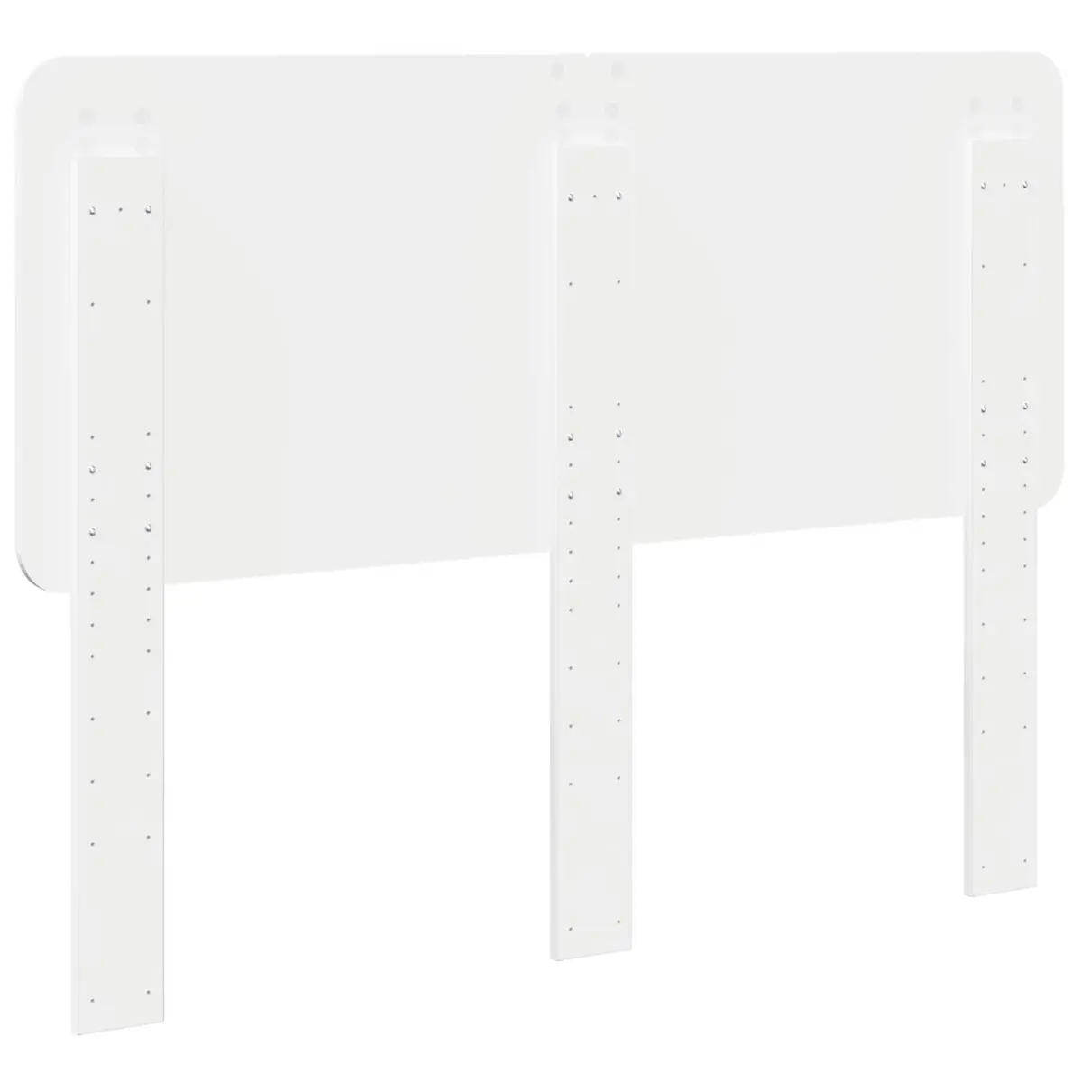 Engineered Wood Headboard Modern Rectangle White