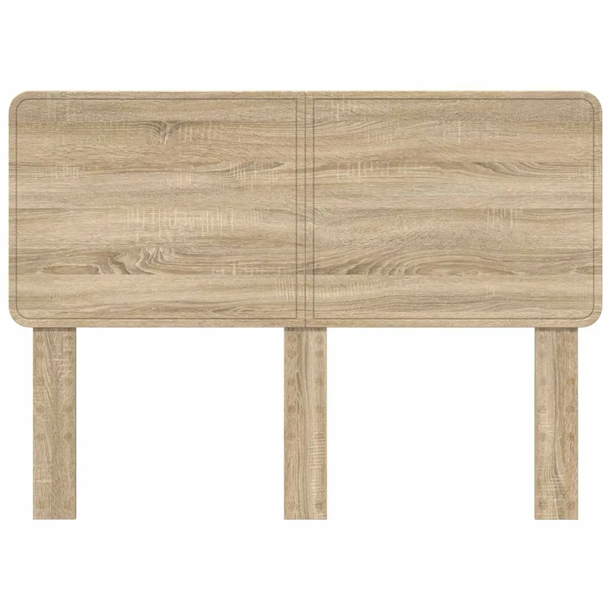 Headboard Engineered Wood Brown Rectangle