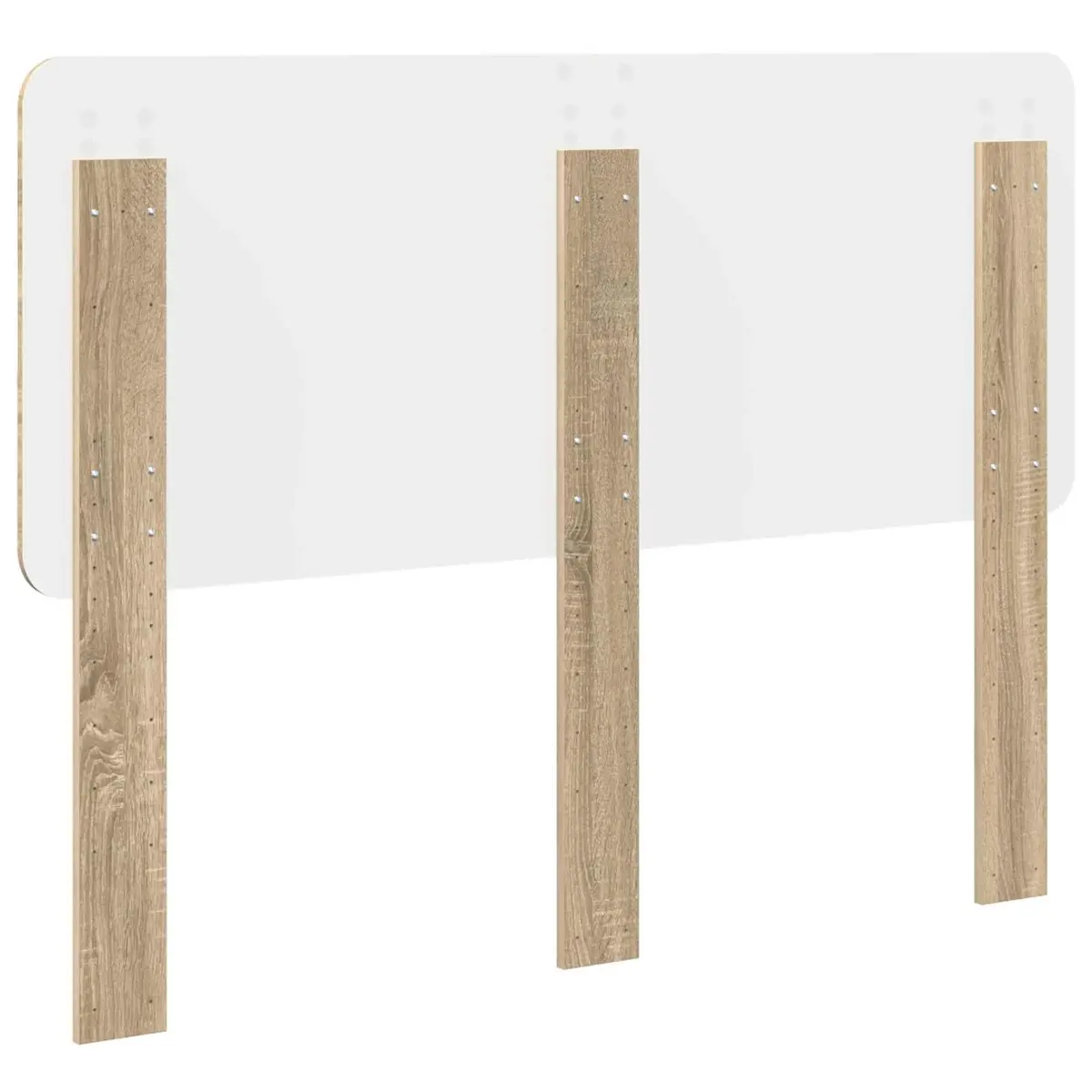 Headboard Engineered Wood Brown Rectangle