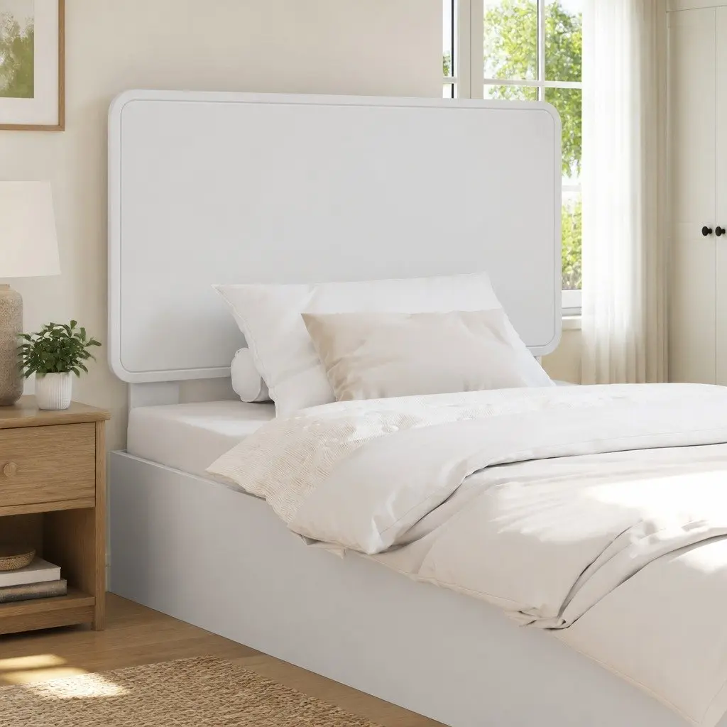 Headboard Engineered Wood Rectangular White