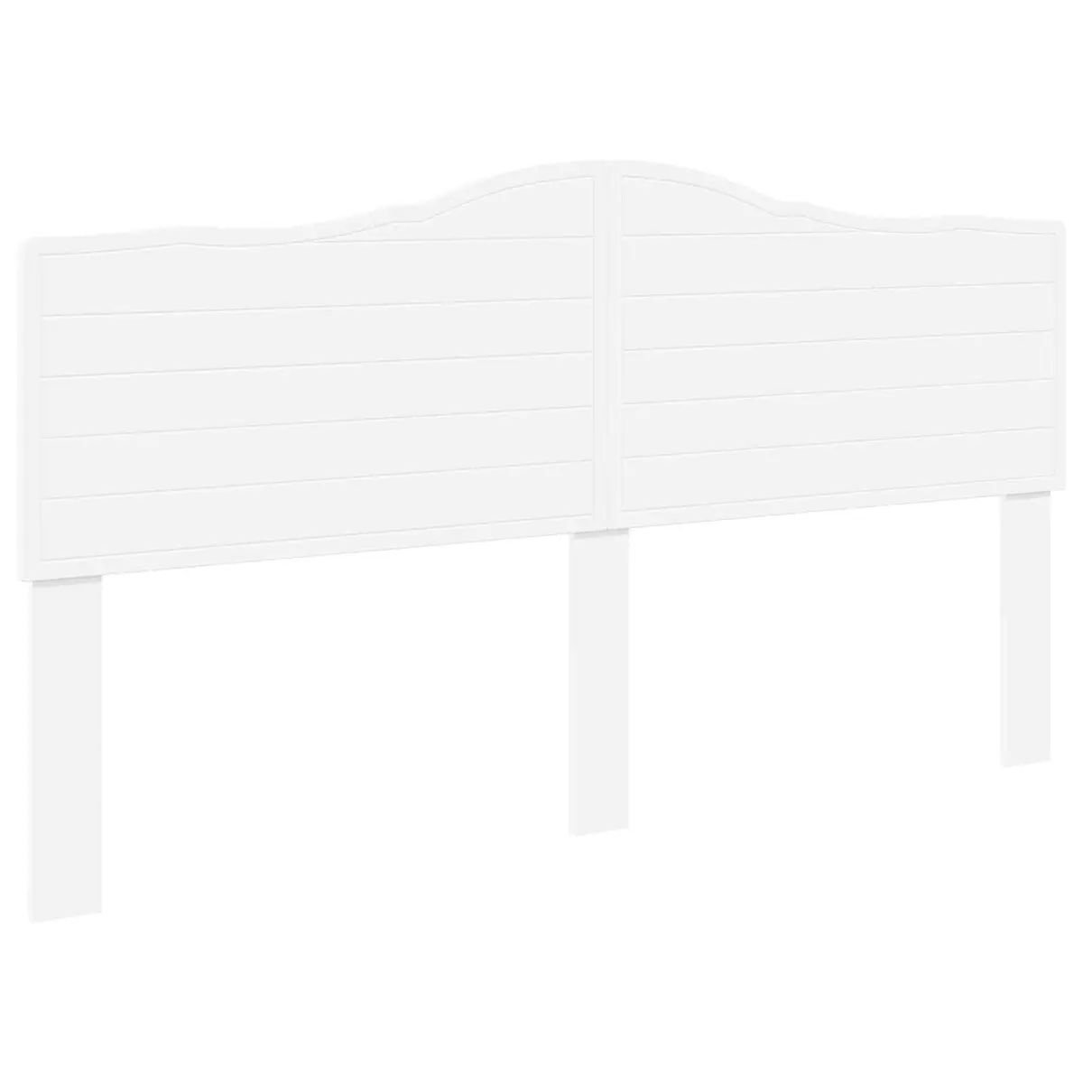 Headboard Engineered Wood Wall Mounted White Minimalist