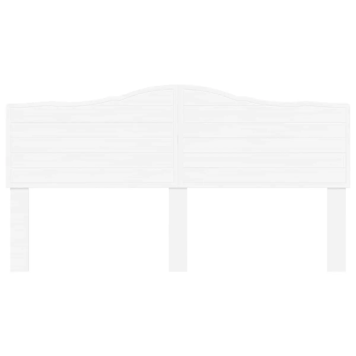 Headboard Engineered Wood Wall Mounted White Minimalist