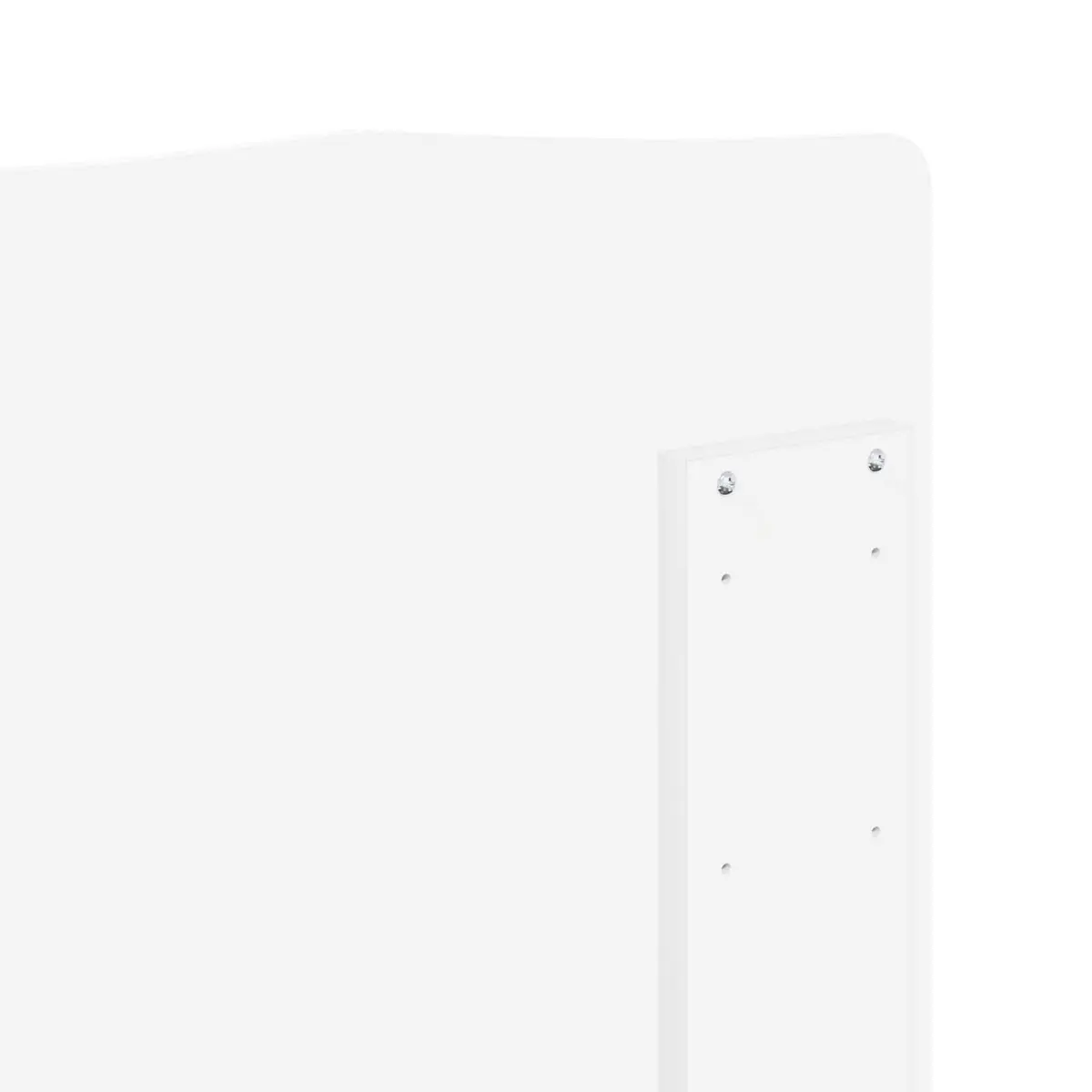 Headboard Engineered Wood Wall Mounted White Minimalist
