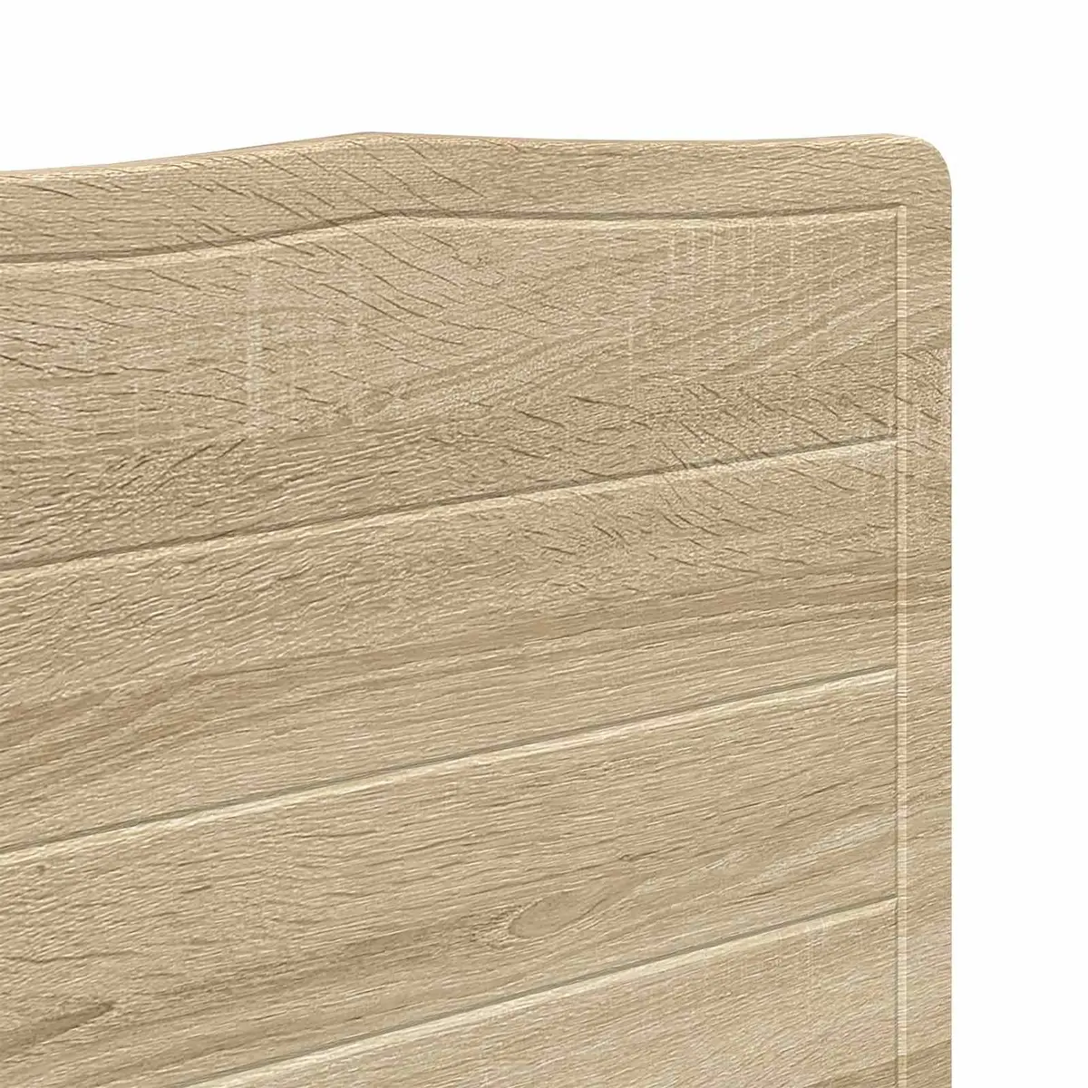Headboard Brown Engineered Wood Modern Bedroom Furniture Minimalist Sleek Design