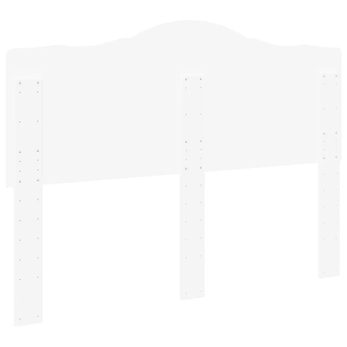 White Headboard Engineered Wood Modern Bedroom Furniture Minimalist Wall Mounted