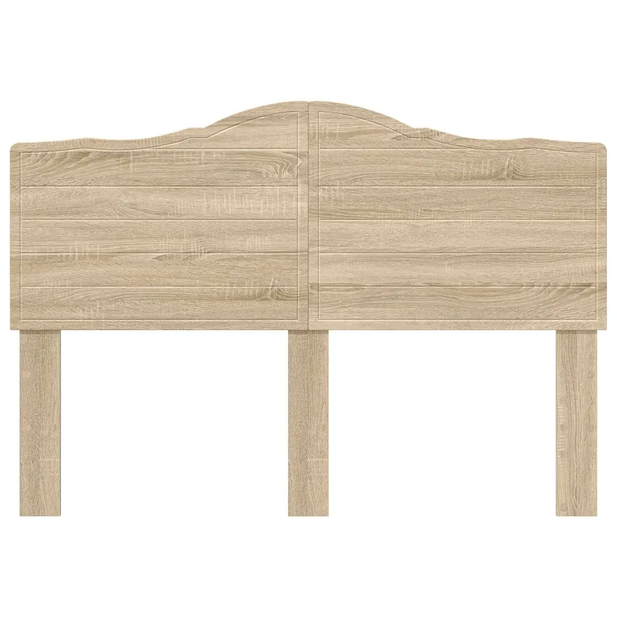 Brown Engineered Wood Modern Headboard