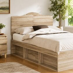 Sonoma Oak Modern Headboard - Durable Engineered Wood