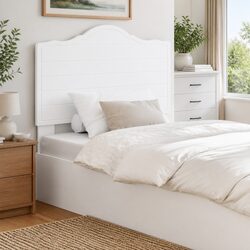 Sturdy White Modern Headboard for Your Bedroom