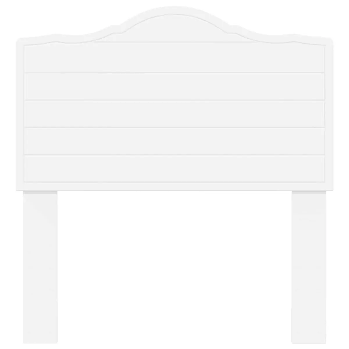 Headboard White Modern Minimalist Bedroom Furniture Engineered Wood Wall Mount