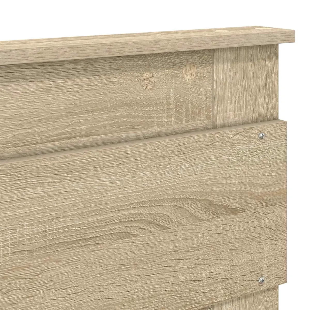 Brown Engineered Wood Headboard for Modern Bedrooms