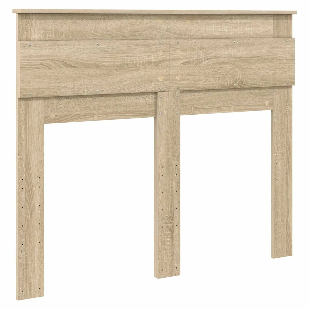 Brown Engineered Wood Headboard Modern Bedroom Furniture Minimalist Design Wall