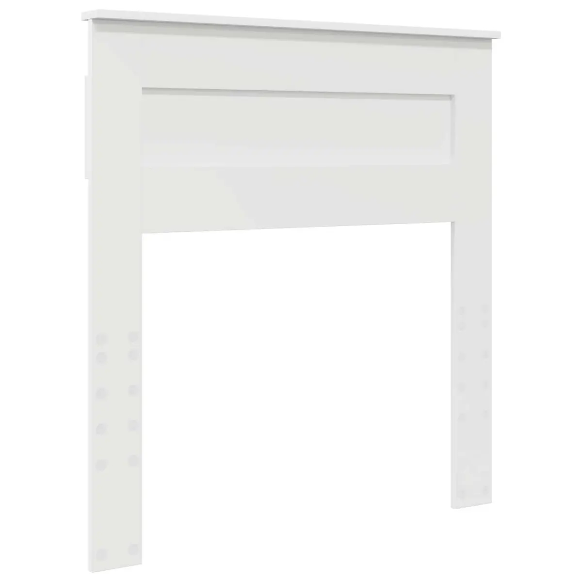 White Engineered Wood Headboard for Bedrooms