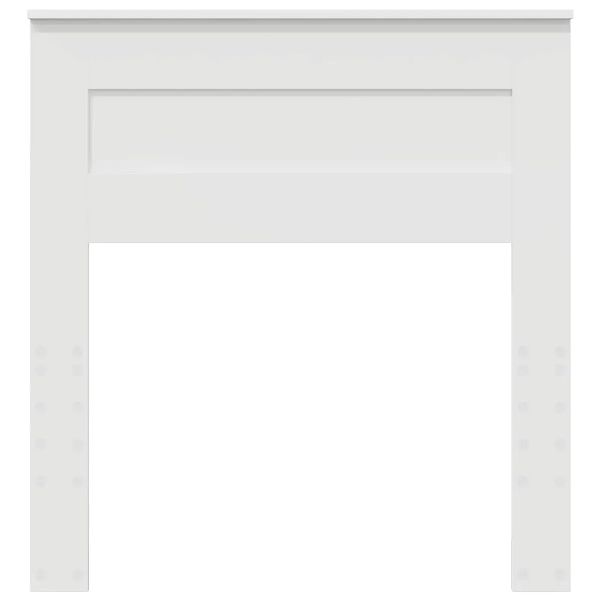 White Engineered Wood Headboard for Bedrooms