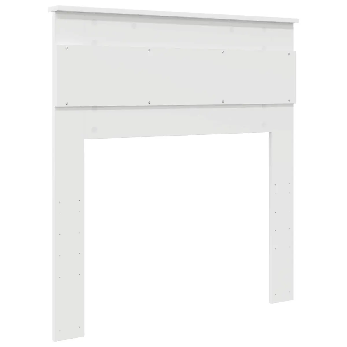 White Engineered Wood Headboard for Bedrooms