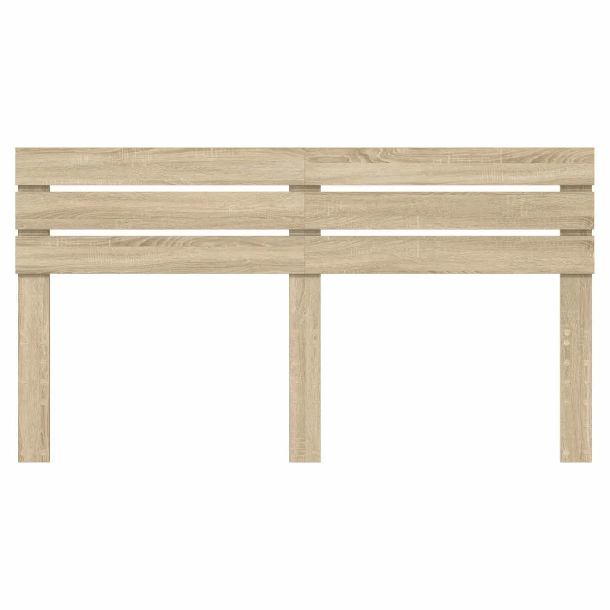 Brown Engineered Wood Headboard for Bedrooms